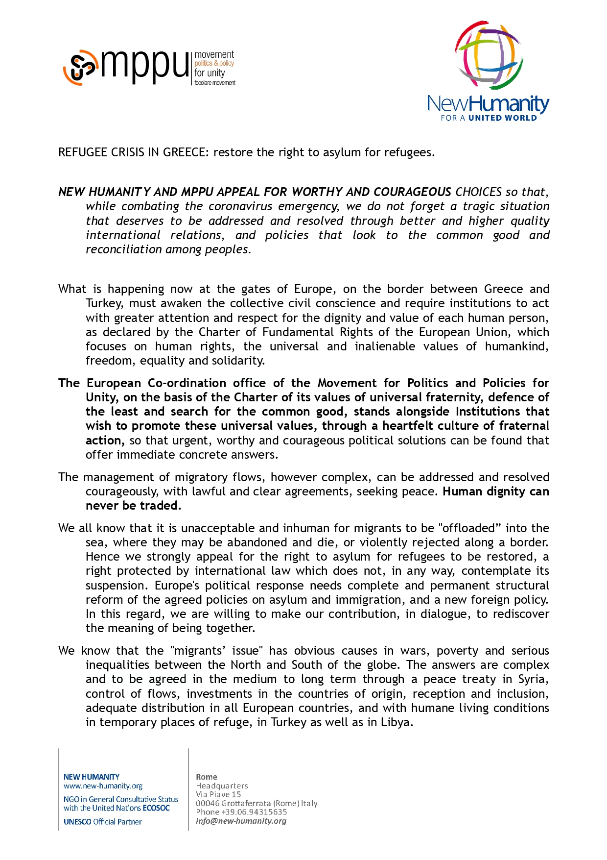 EN20200311MPPU THE REFUGEE CRISIS IN GREECE page 0001