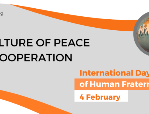 For a culture of peace and cooperation. International Day of human fraternity.